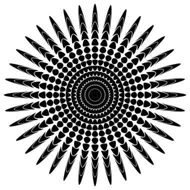 Soyut yayılan konsantrik öğesi