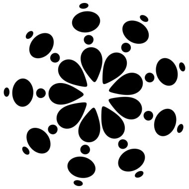 Soyut dairesel, noktalı öğesi.