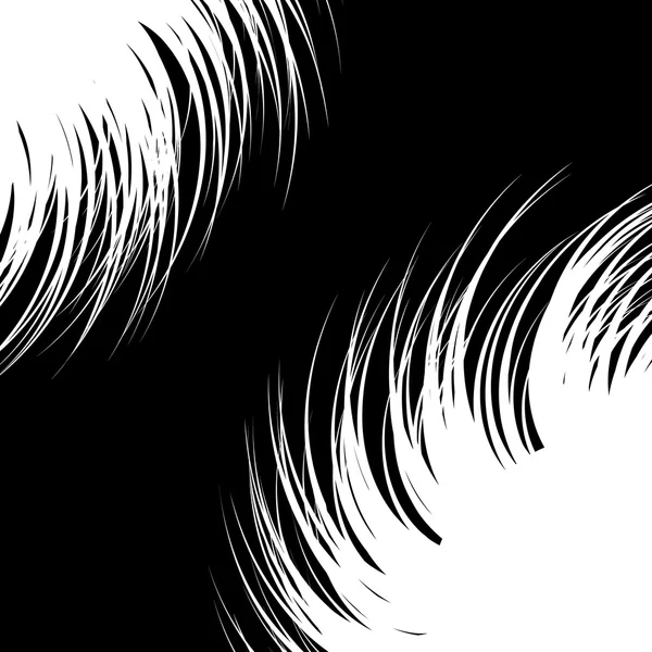 Abstraktes monochromes, spiralförmiges Element. — Stockvektor