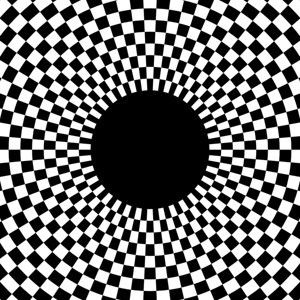 Checkered pattern circular element. — Stock Vector