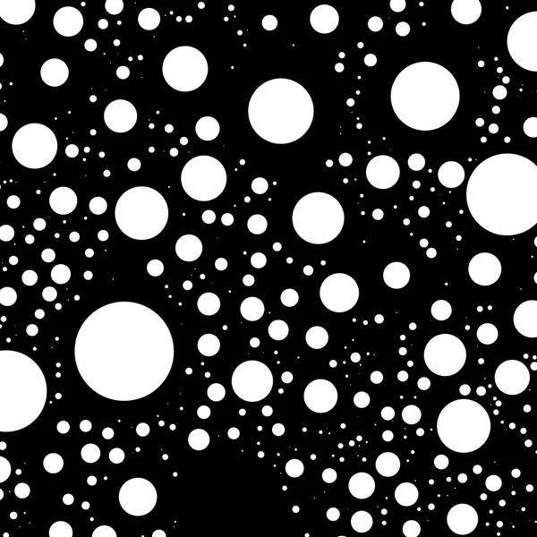 Abstracte monochroom cirkels patroon — Stockvector