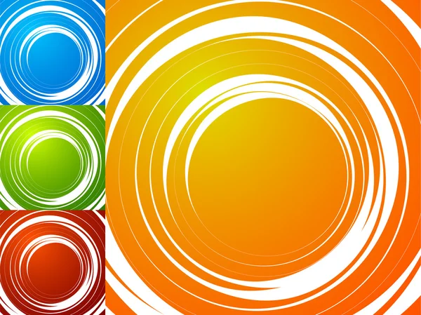 Fundo espiral brilhante colorido definido —  Vetores de Stock