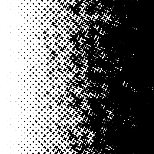 Monochroom kruist abstracte achtergrond. — Stockvector