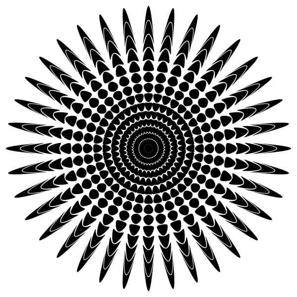 Soyut yayılan konsantrik öğesi