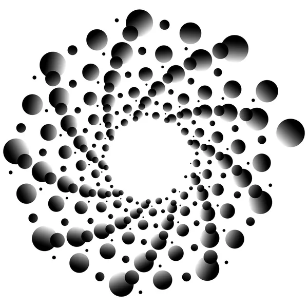 Abstracte element met overlappende cirkels — Stockvector