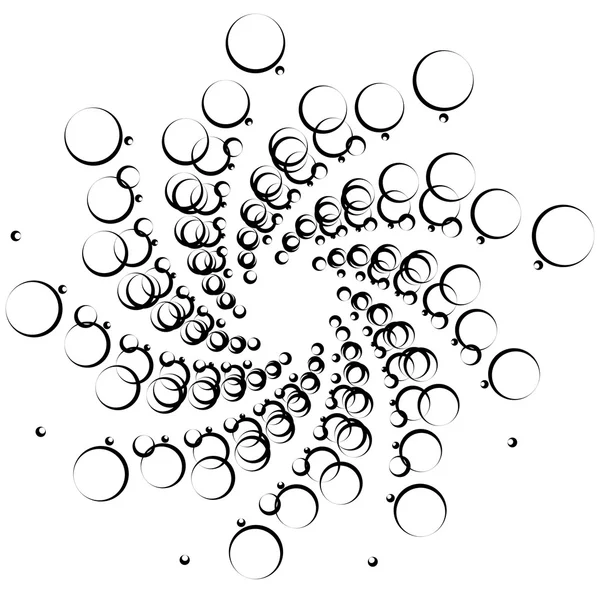 Абстрактный элемент с пересекающимися кругами — стоковый вектор