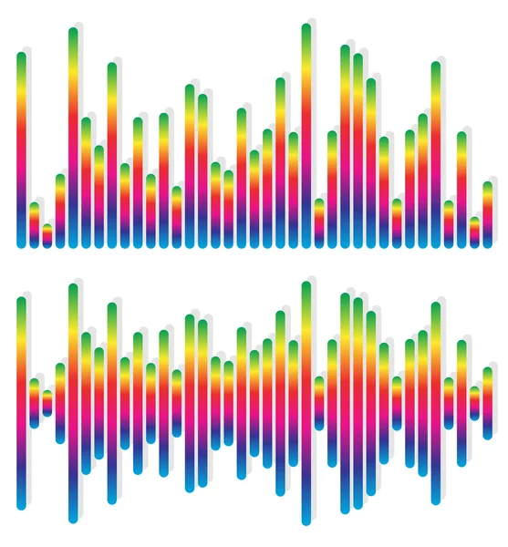 Equalizer, EQ graphics elements — Stock Vector