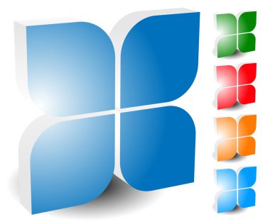 Genel simgesi tasarım öğeleri kümesi  