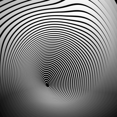 Concentric shapes abstract background clipart