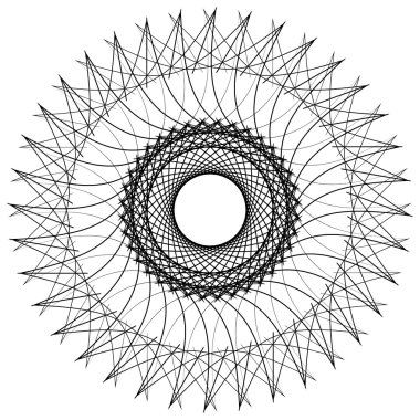 Geometrik soyut mandala öğesi