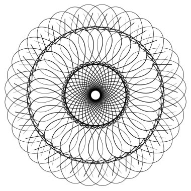 Geometrik soyut mandala öğesi