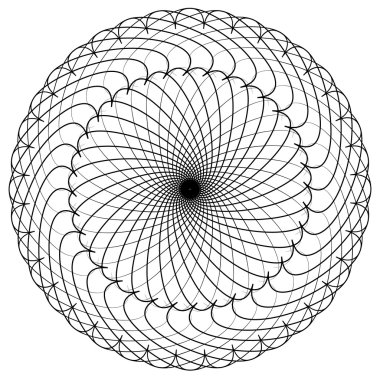 Geometrik soyut mandala öğesi
