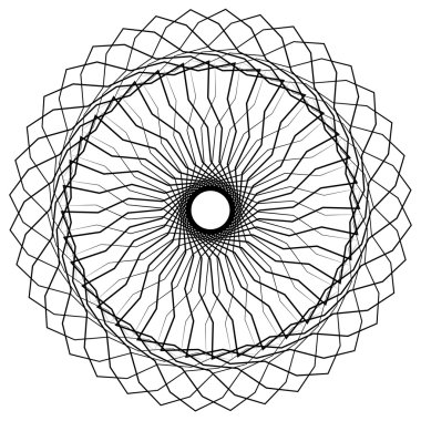 Geometrik soyut mandala öğesi