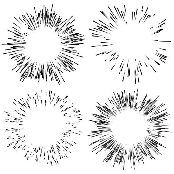 烟花爆炸元素集 — 图库矢量图片