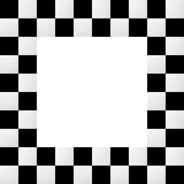 Empty checkered frame — Stock Vector