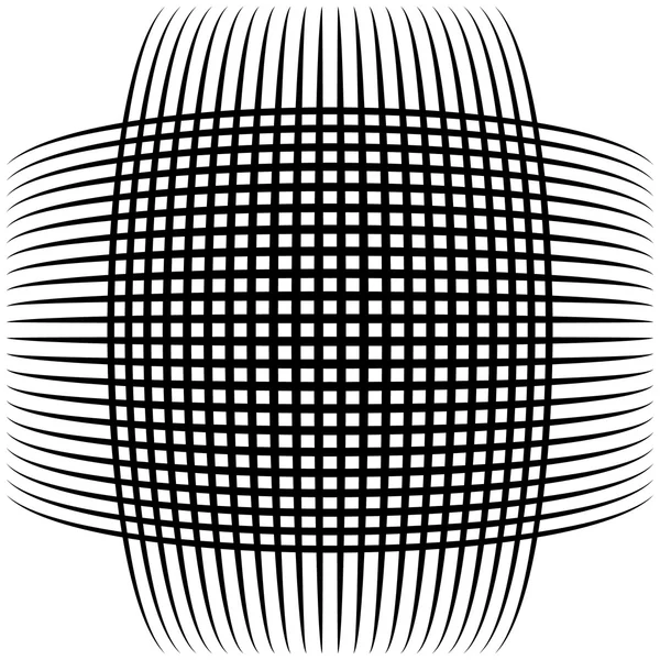 Abstracte kruisende lijnen patroon element — Stockvector