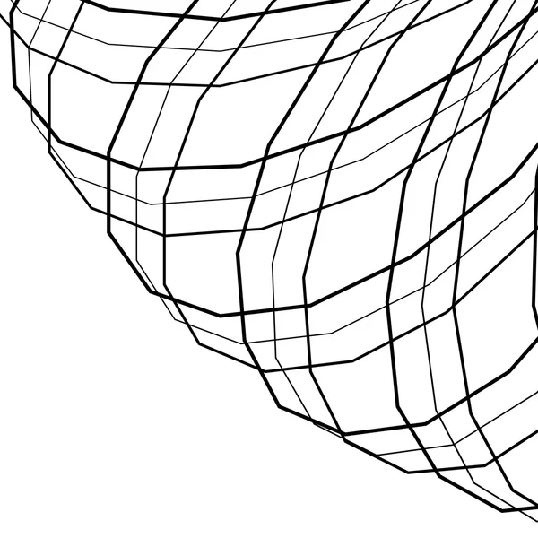 Protínající abstraktní linie vzor — Stockový vektor