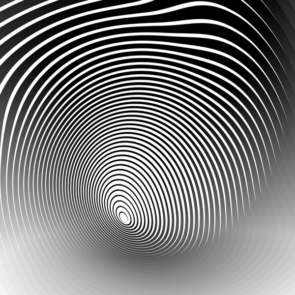 Concentric shapes abstract background