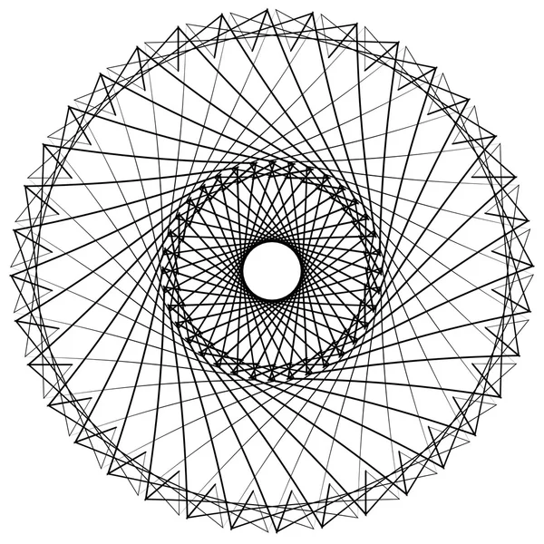 Elemento geométrico abstrato mandala —  Vetores de Stock