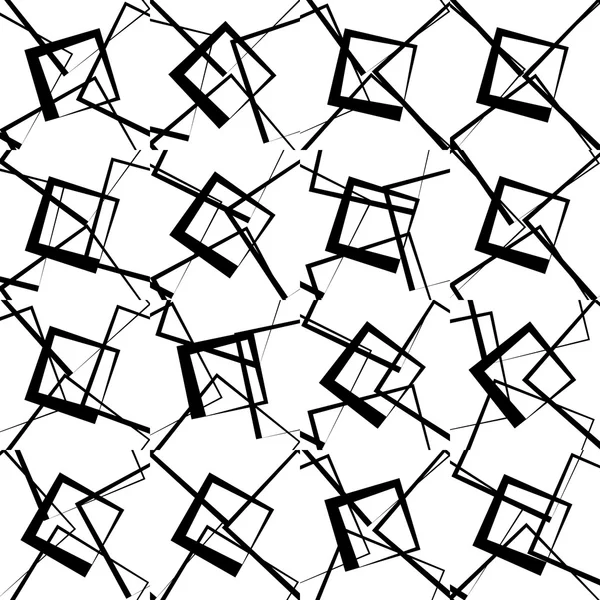 Lignes aléatoires, dispersées motif mosaïque — Image vectorielle