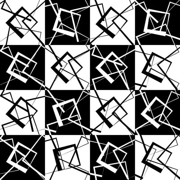 Lignes aléatoires, dispersées motif mosaïque — Image vectorielle