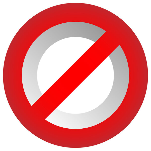 Prohibition, restriction sign. 