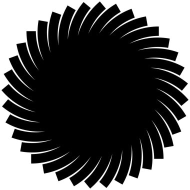 Soyut sarmal şekli girdap öğesi