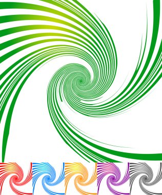 Girdap, sarmal şekli ile arka