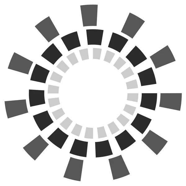 Elemento radiante circular abstracto — Archivo Imágenes Vectoriales
