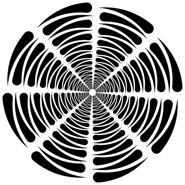 Elemento rotativo espiral abstrato —  Vetores de Stock