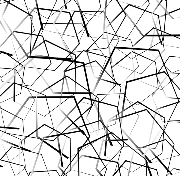Abstrakcyjne kształty geometryczne monochromatyczne wzór — Wektor stockowy