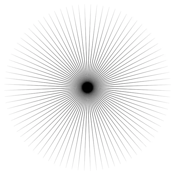 Abstracte stralende stekelige element. — Stockvector