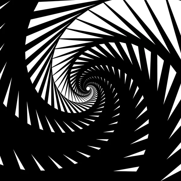 Abstract geometric spiral vortex pattern — Stock Vector