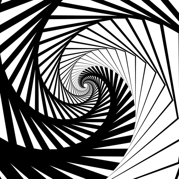 Abstraktes geometrisches Spiralwirbelmuster — Stockvektor