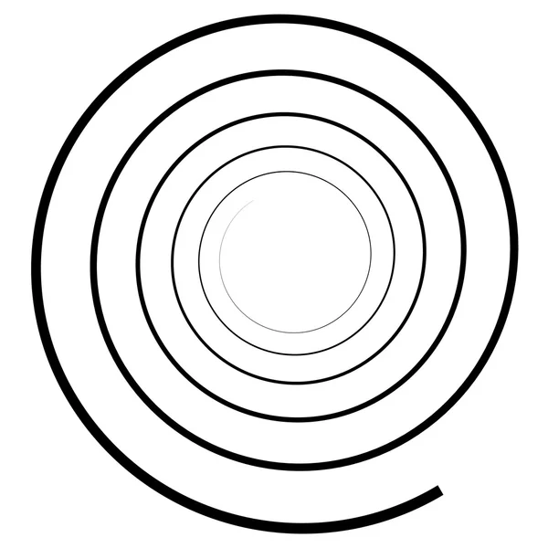 Elemento espiral abstrato . — Vetor de Stock