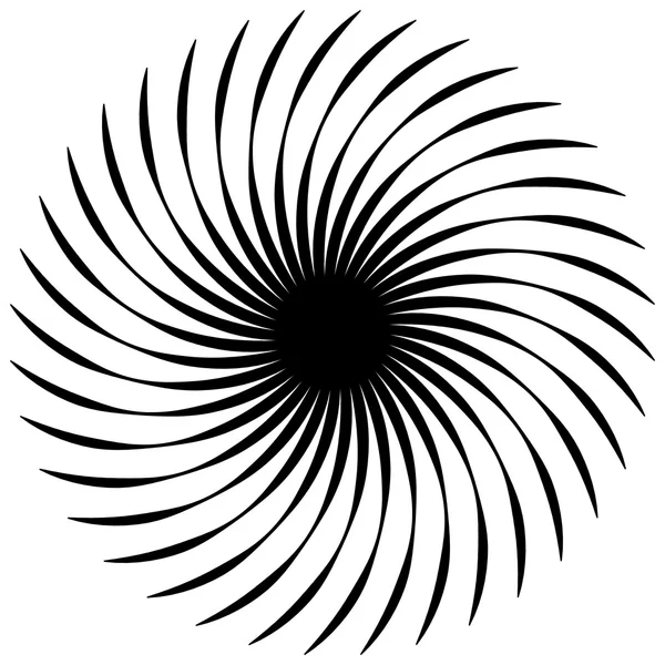 Forma espiral abstracta elemento vórtice — Archivo Imágenes Vectoriales