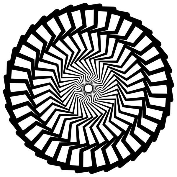 Forma espiral abstracta elemento vórtice — Vector de stock