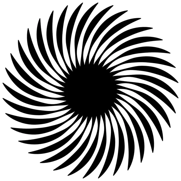 Forma espiral abstracta elemento vórtice — Archivo Imágenes Vectoriales