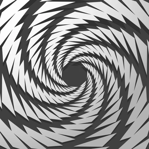 Abstract spiral rotating element — Stock Vector