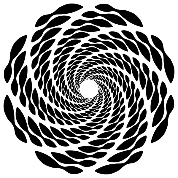 Elemento rotativo espiral abstrato —  Vetores de Stock