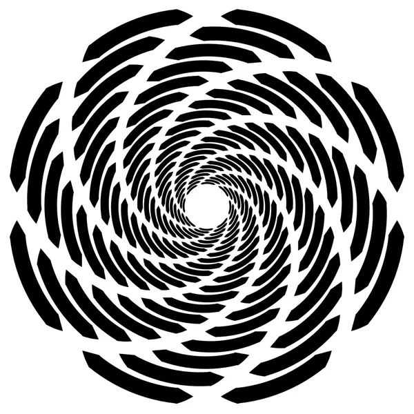 Elemento giratorio espiral abstracto — Vector de stock