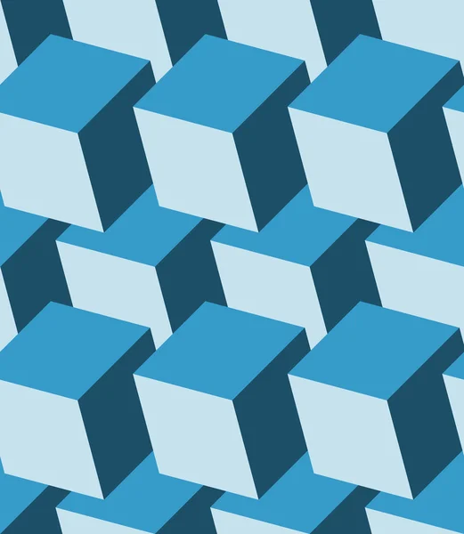 Cubes 3d seamless pattern — Stock Vector
