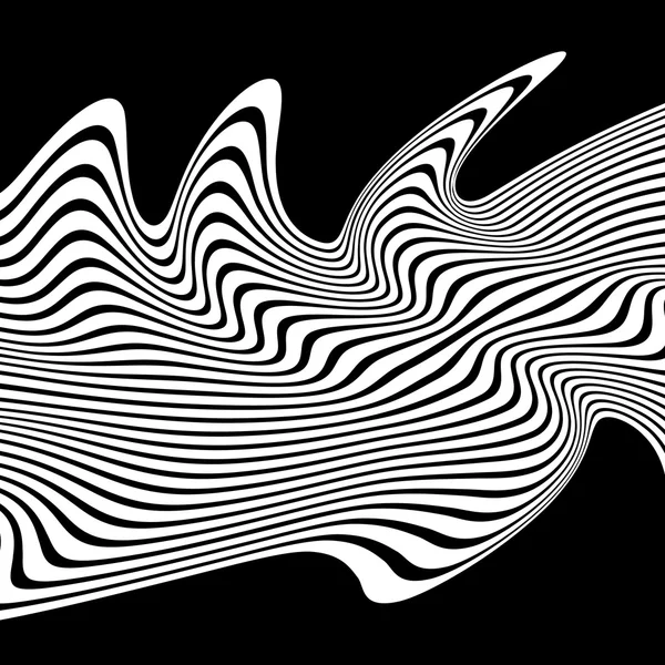 抽象的な波線の背景 — ストックベクタ