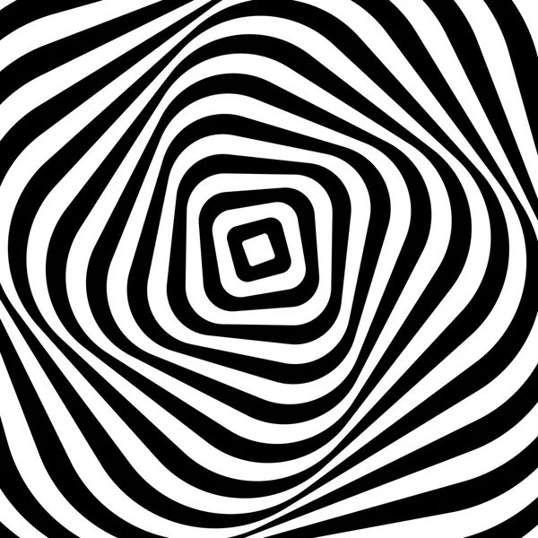 Monochrome geometric spiral element — Stock Vector