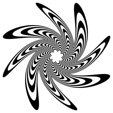 Spiral etkisi ile dairesel şekil