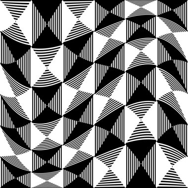 Soyut kırışık, damalı deseni