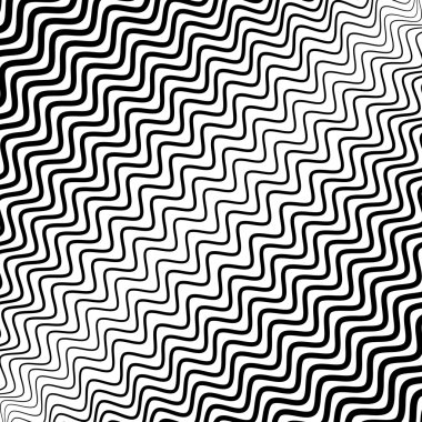 Dalgalı zikzak çizgi deseni