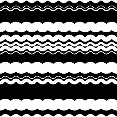 Dalgalı zikzak çizgi deseni  