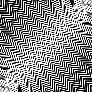 Dalgalı zikzak çizgi deseni