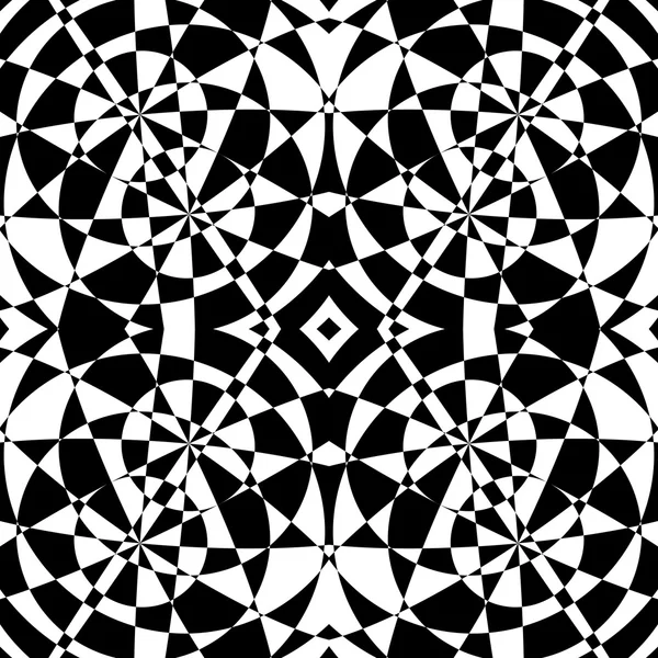 Monochroom abstract mozaïek patroon — Stockvector